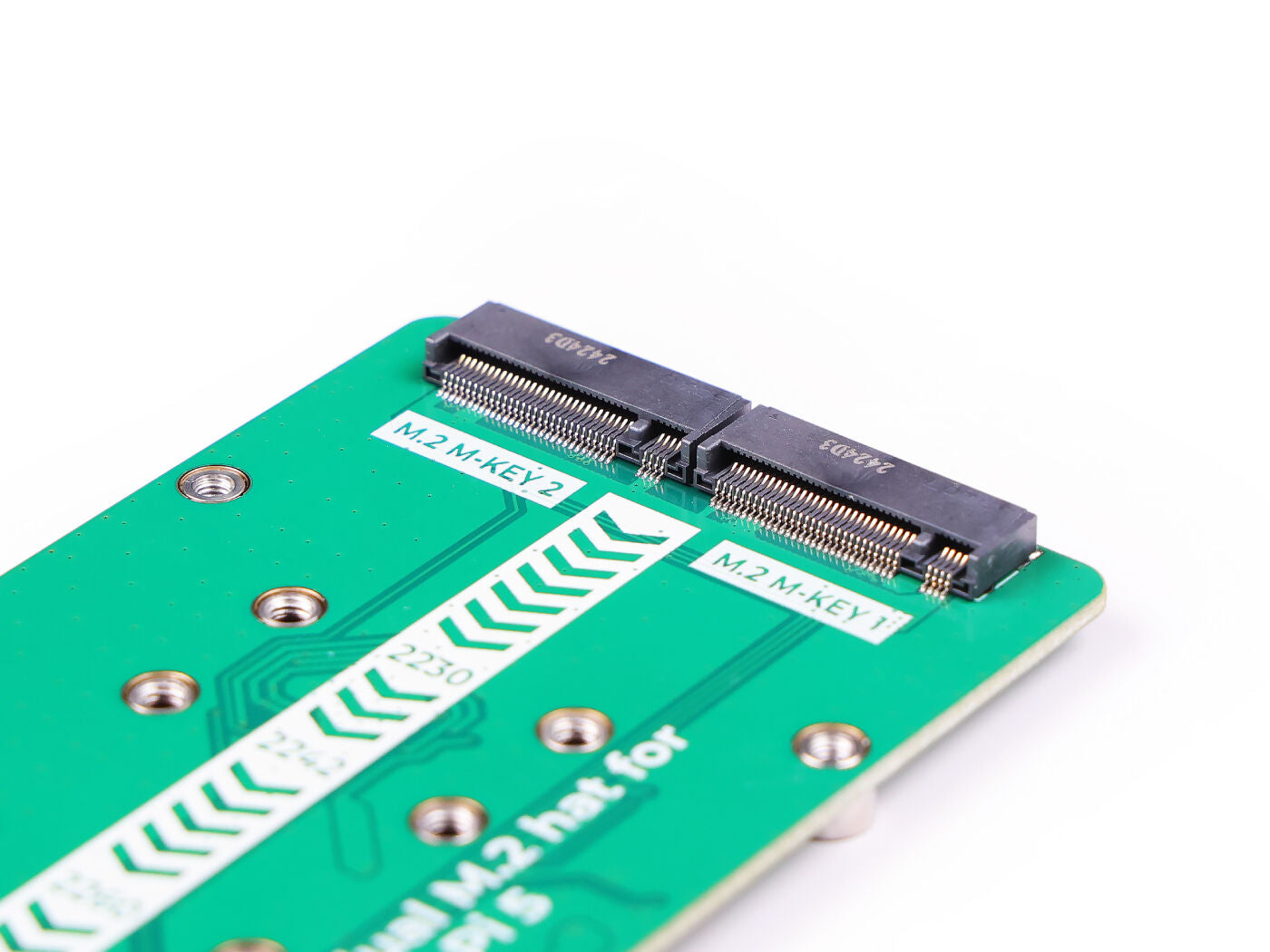 PCIe2.0 to dual M.2 hat for Raspberry Pi 5