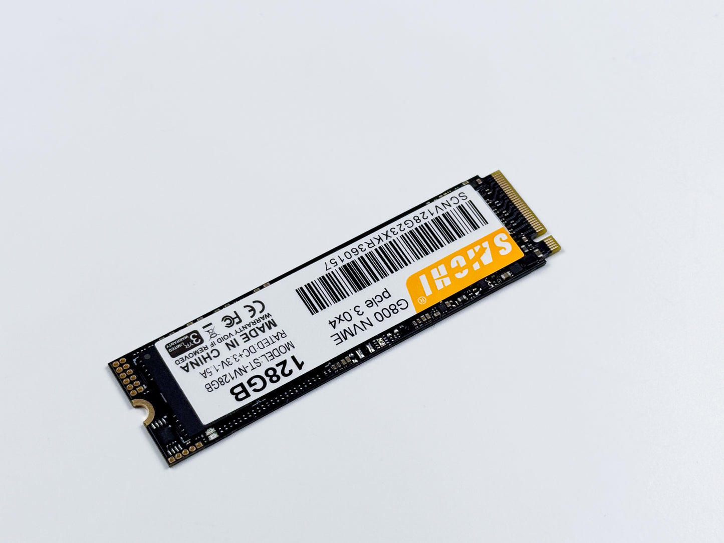 NVMe SSD (128GB or 256GB)