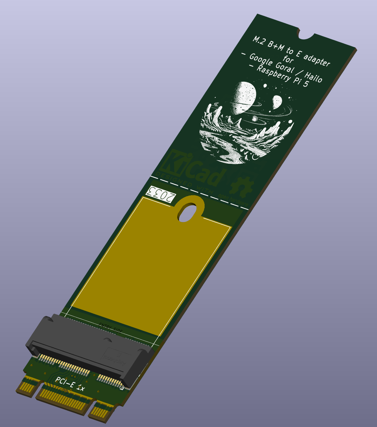 Open Source M.2 M-Key to A/E-Key Adapter (Google Coral, etc)