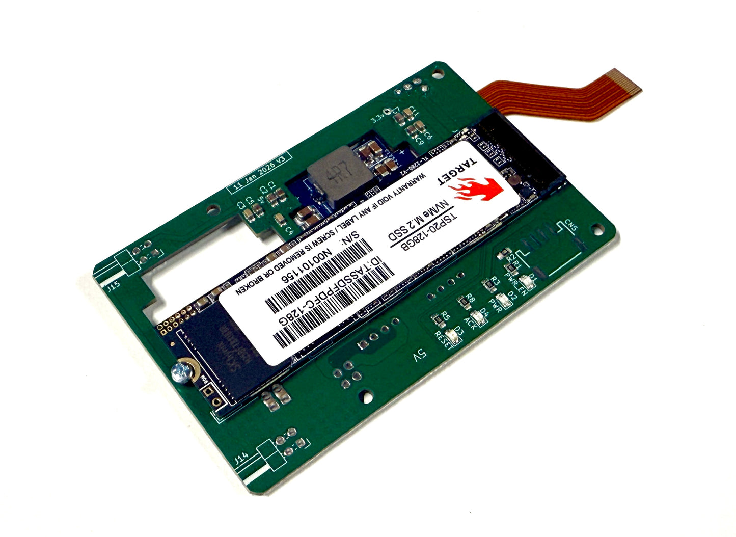 Ubo HAB: PCIe 3.0 M.2 M-Key/B+M-Key Adapter for Raspberry Pi 5