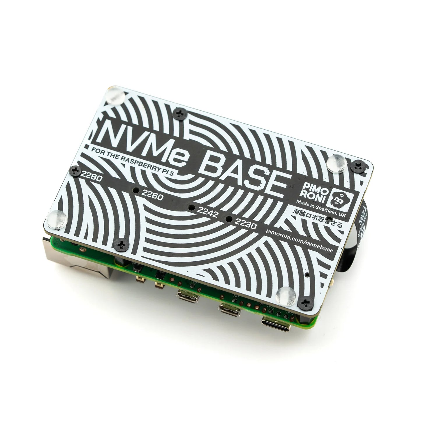 NVMe Base for Raspberry Pi 5 by Pimoroni (compatible with Ubo Pro 5)